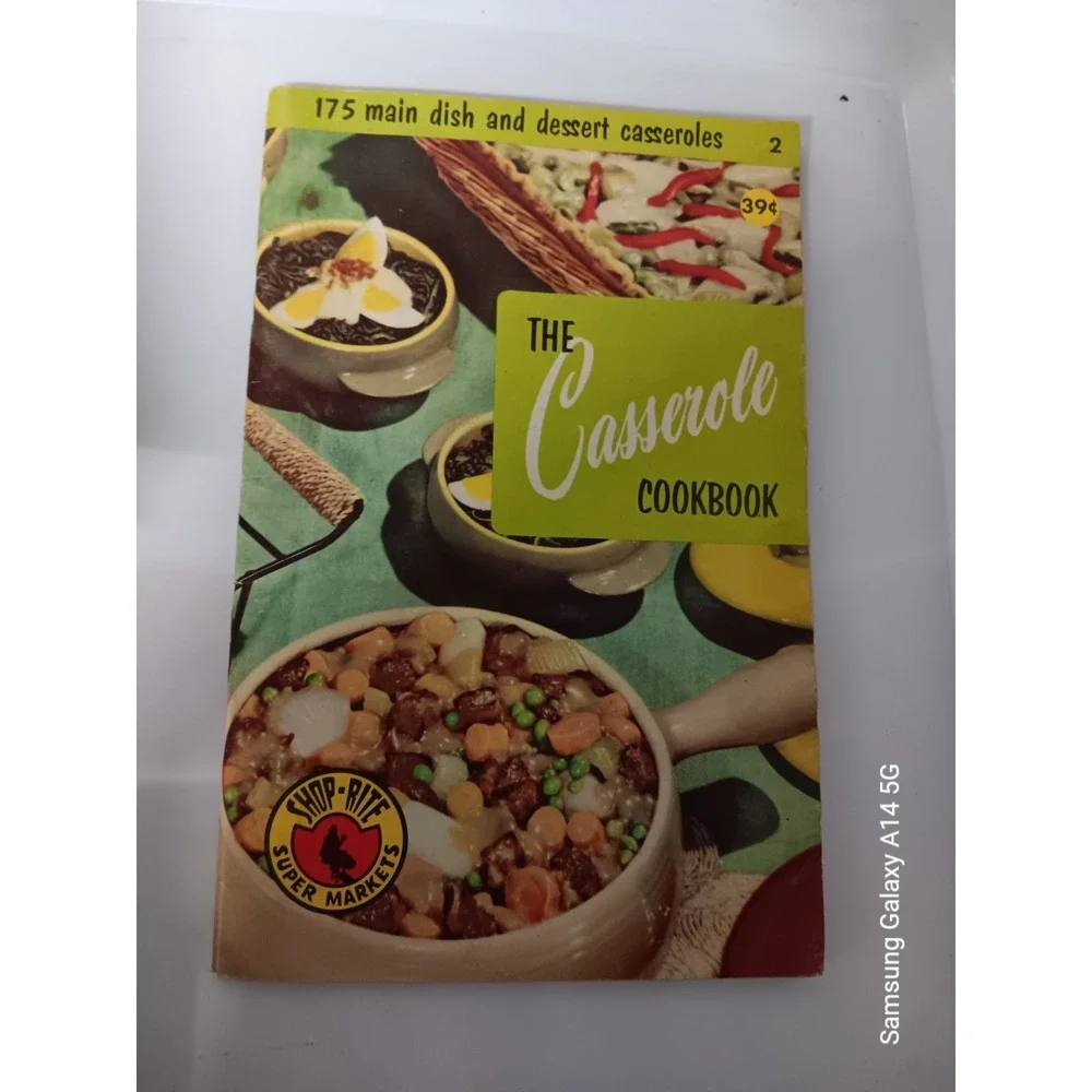 Vintage Casserole Cookbook Lot Marian Tracy Shop Rite Retro Cooking Books